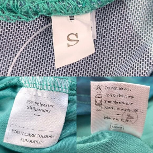 🔸️NWT Emerald Blue Floral Bodycon Mesh Long Sleeve Dress Small - Picture 12 of 16